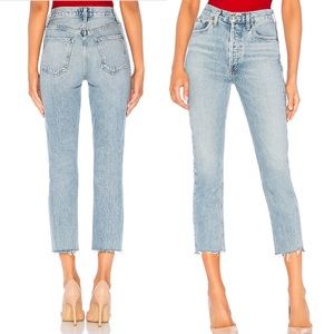 AGOLDE Riley high rise crop straight size 23